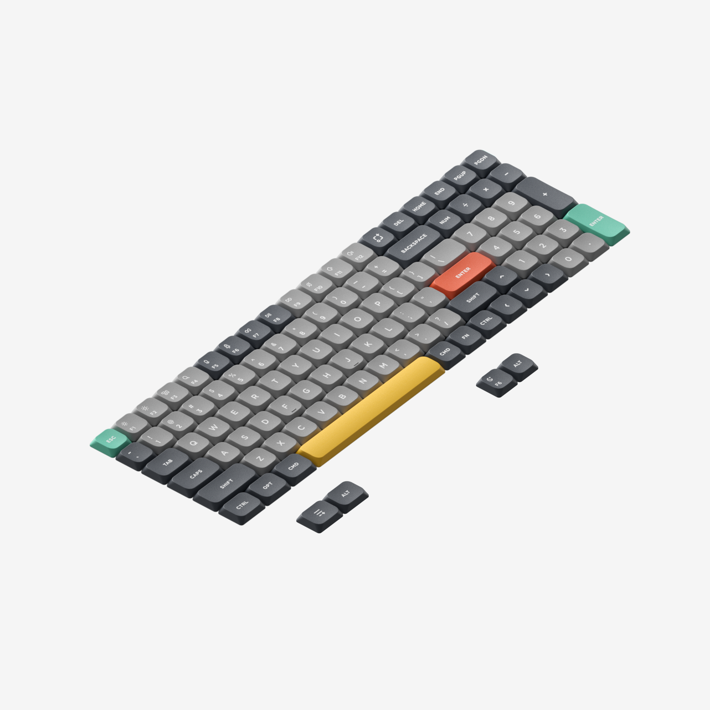 Nuphy COAST Twilight nSA Dye-sub PBT Keycaps