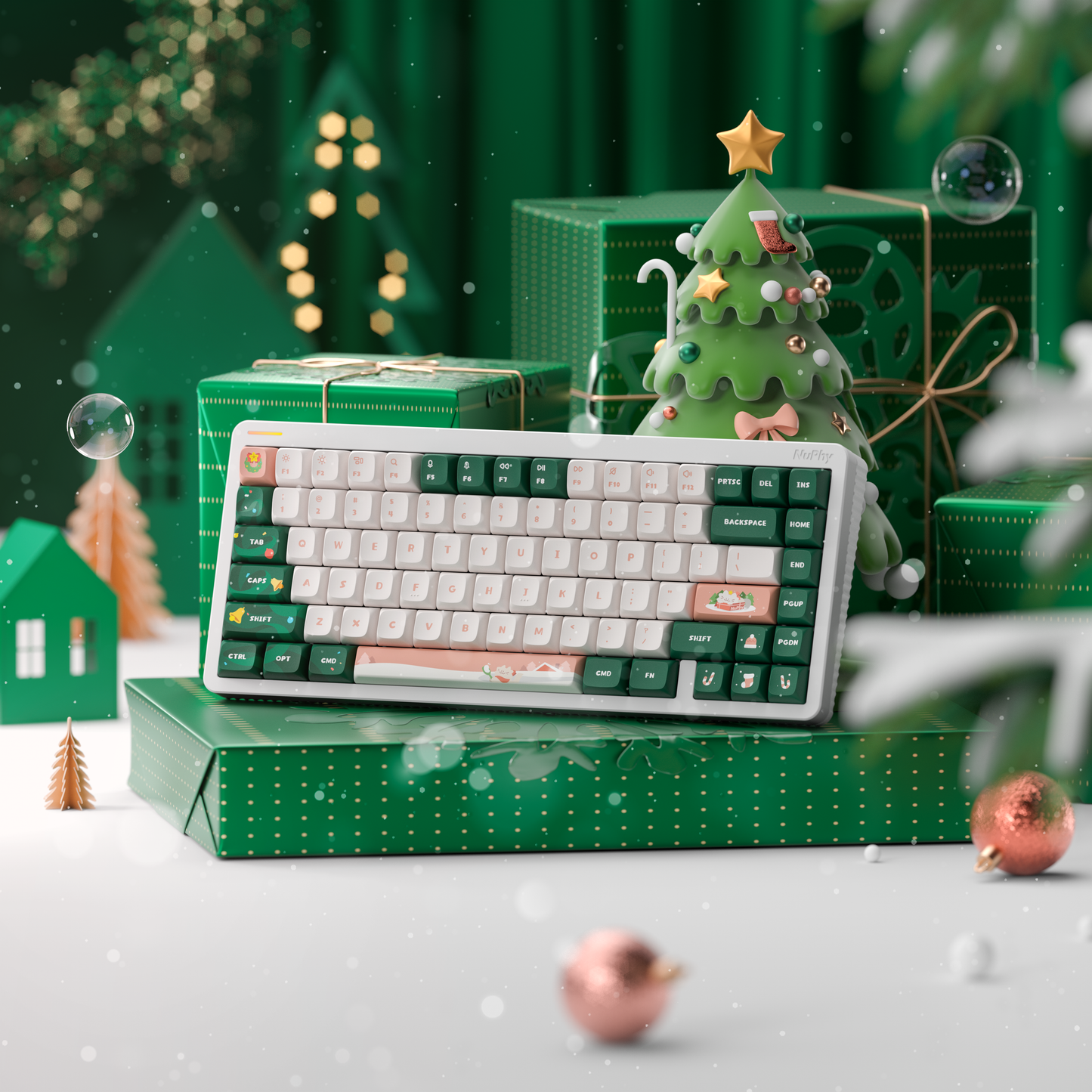 NuPhy Meow Xmas KDA Dye-sub PBT Keycaps