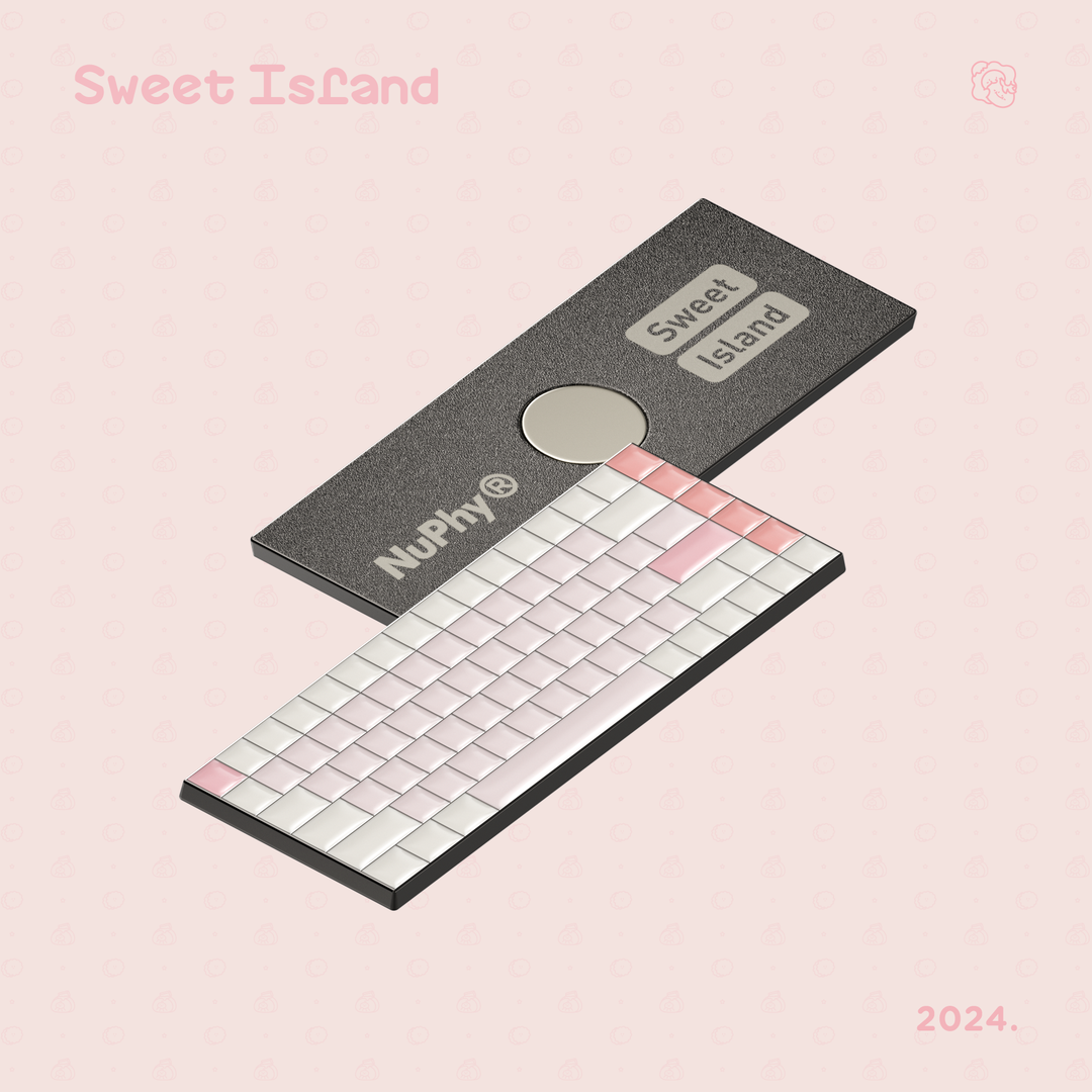 NuPhy Low-Profile Sweet Island nSA Dye-sub PBT Keycaps - 159 keys