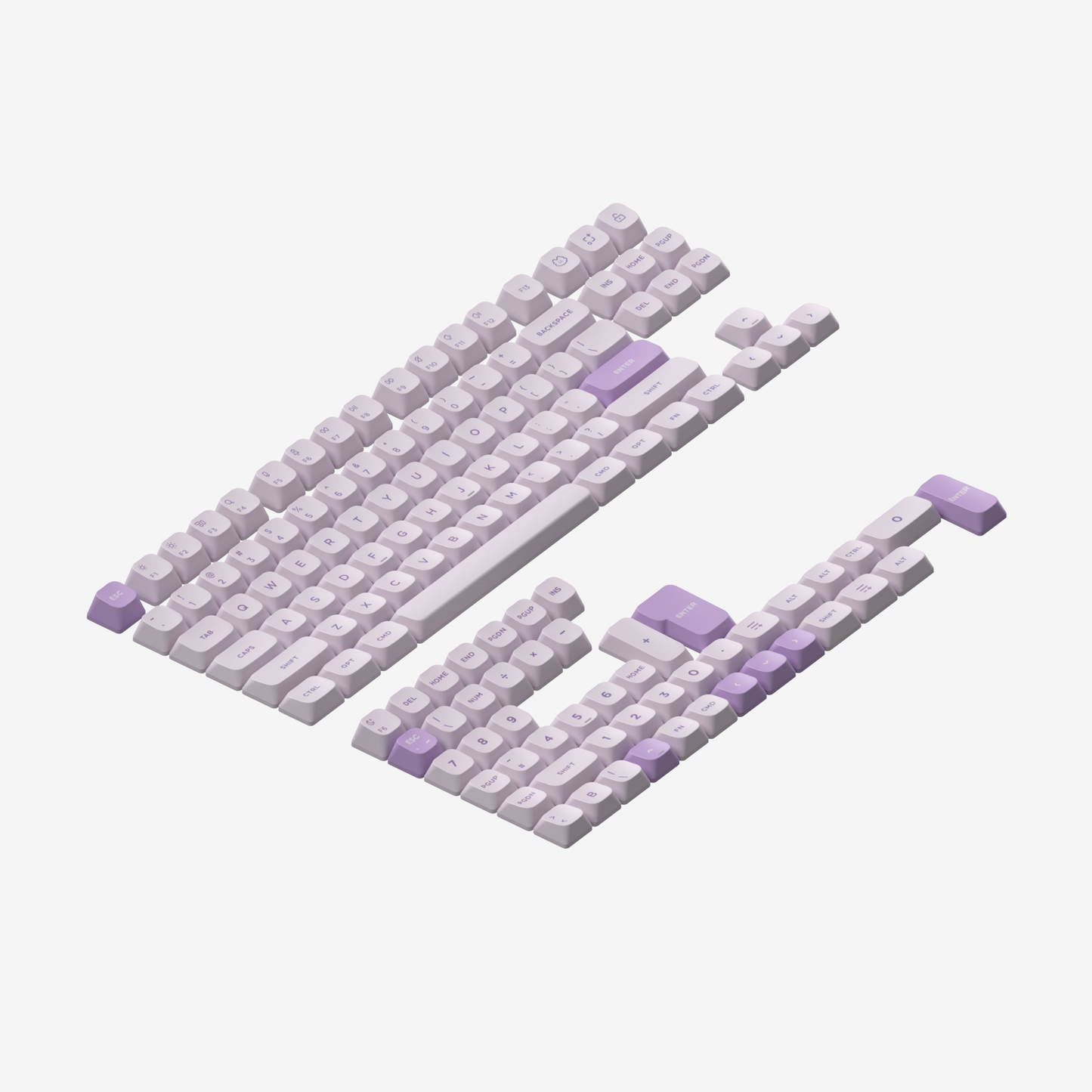 NuPhy Gem mSA Profile Double-shot PBT Keycaps 137 Keys