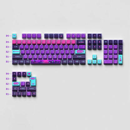 Keytok KOL Pixel Dye-Sub PBT Keycaps 121pcs / Set
