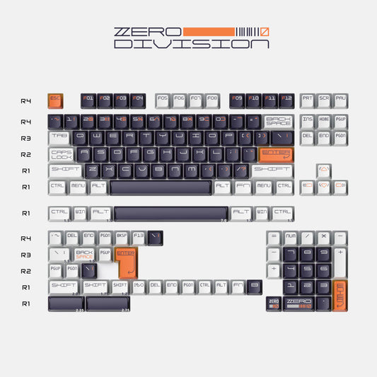 Keytok KOL Zero Division Dye-Sub PBT Keycaps 142pcs / Set