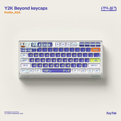 Keytok KDA Y2K Dye-Sub PBT Keycaps