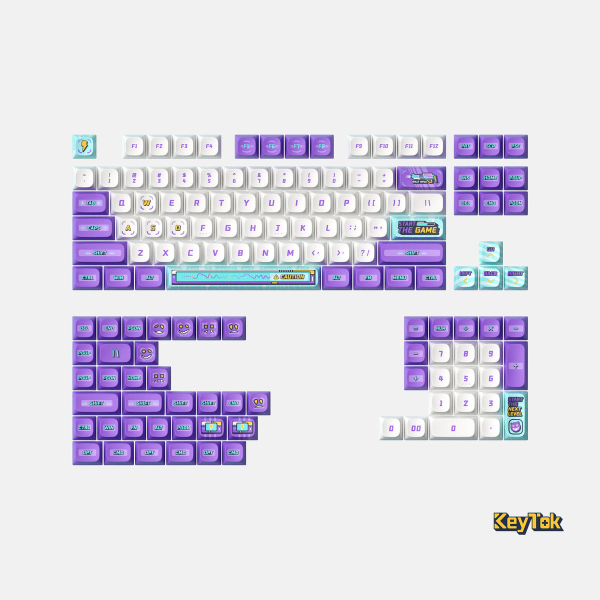 Arcade-Inspired Keytok Arcade-ia KDS Dye-Sub PBT Keycaps: Level Up Your Gameplay – Nuphy Australia
