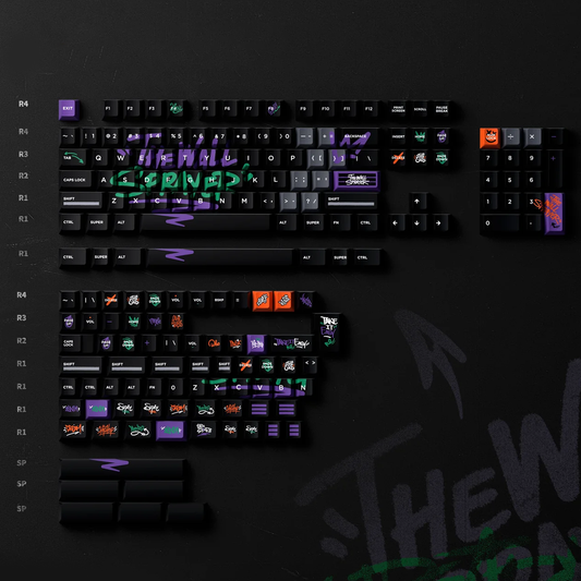 Keytok BLOCK X Cherry Profile Dye-Sub PBT Keycaps 185pcs /sets