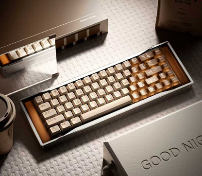 Keytok GOOD NIGHT COCOA Cherry Profile Dye-Sub PBT+PC Keycaps 131 pcs