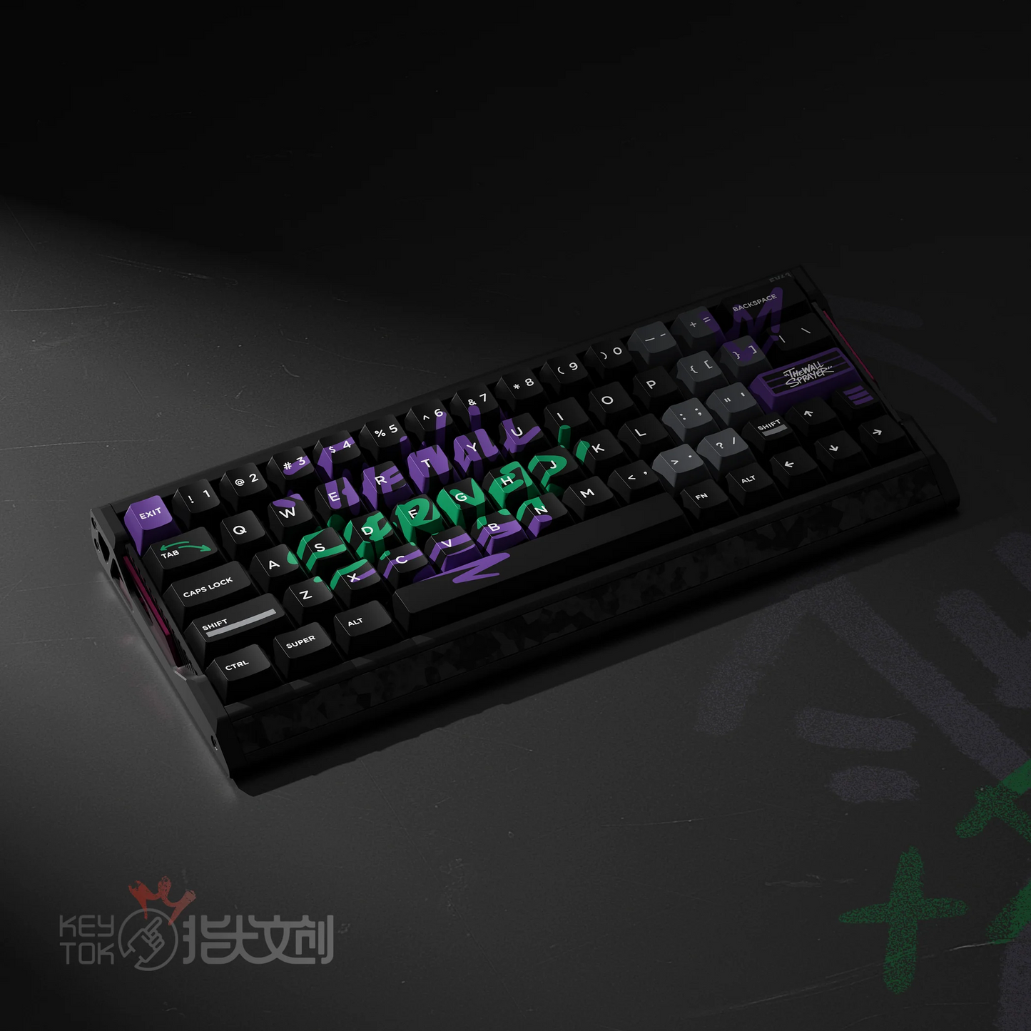 Keytok BLOCK X Cherry Profile Dye-Sub PBT Keycaps 185pcs /sets