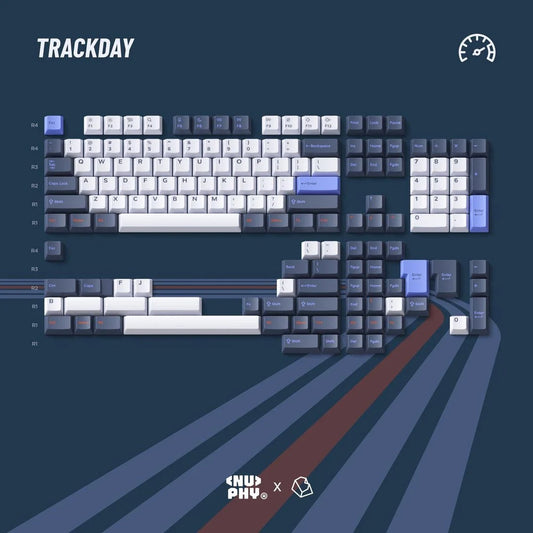 NuPhy Berry Profile Berry Trackday Dye-Sub PBT Keycaps - 154 keys