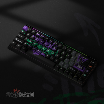 Keytok BLOCK X Cherry Profile Dye-Sub PBT Keycaps 185pcs /sets