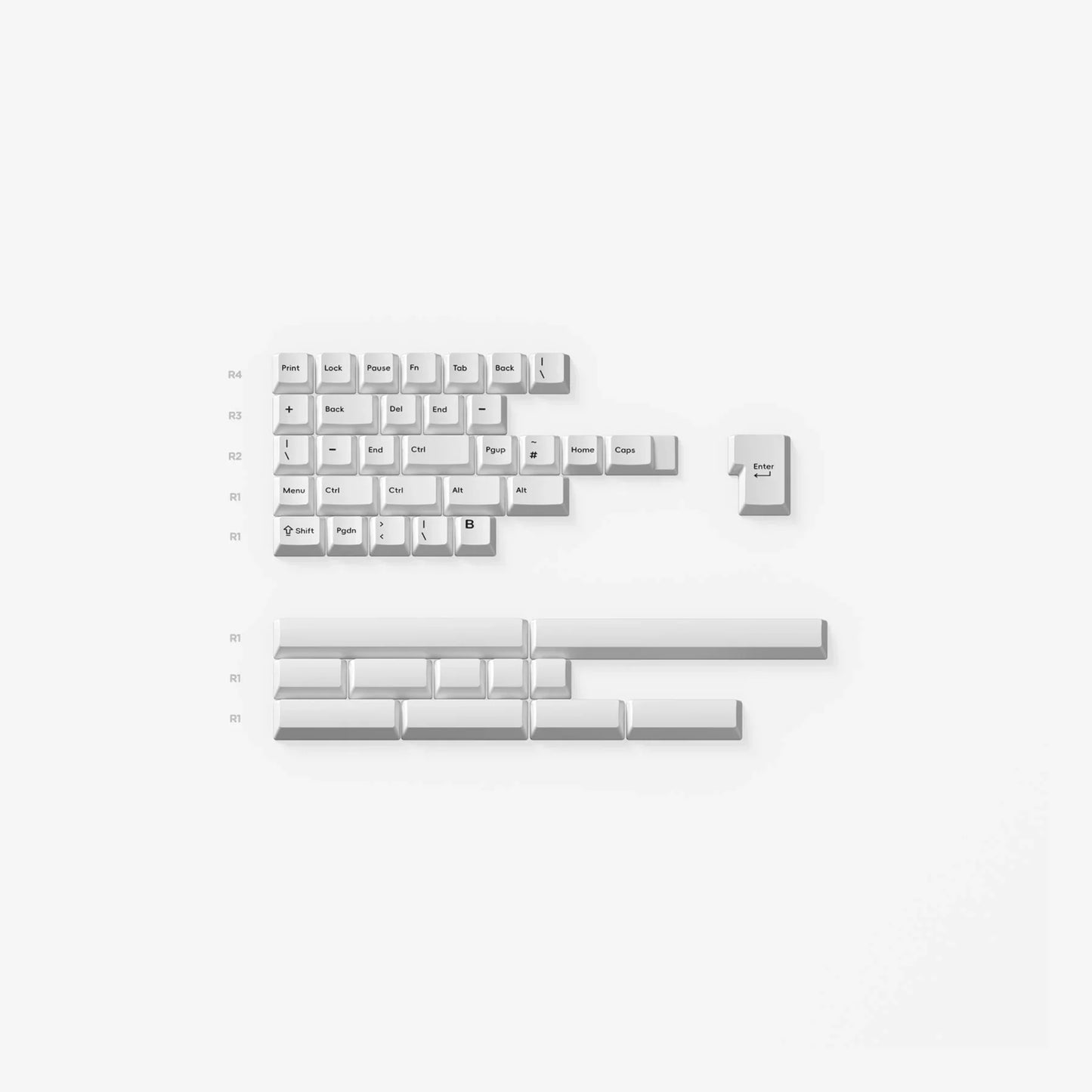 Nuphy Berry Profile Dye-Sub PBT Keycaps - 127 keys