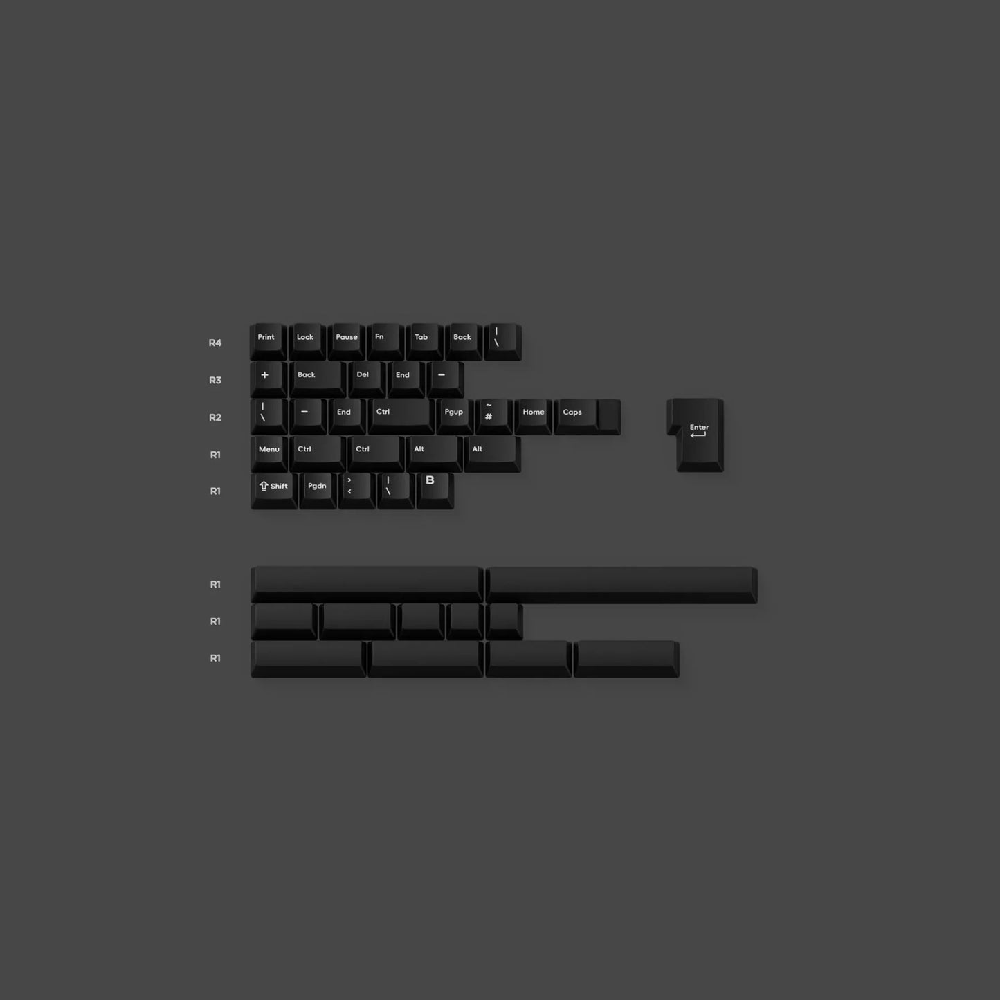 Nuphy Berry Profile Dye-Sub PBT Keycaps - 127 keys